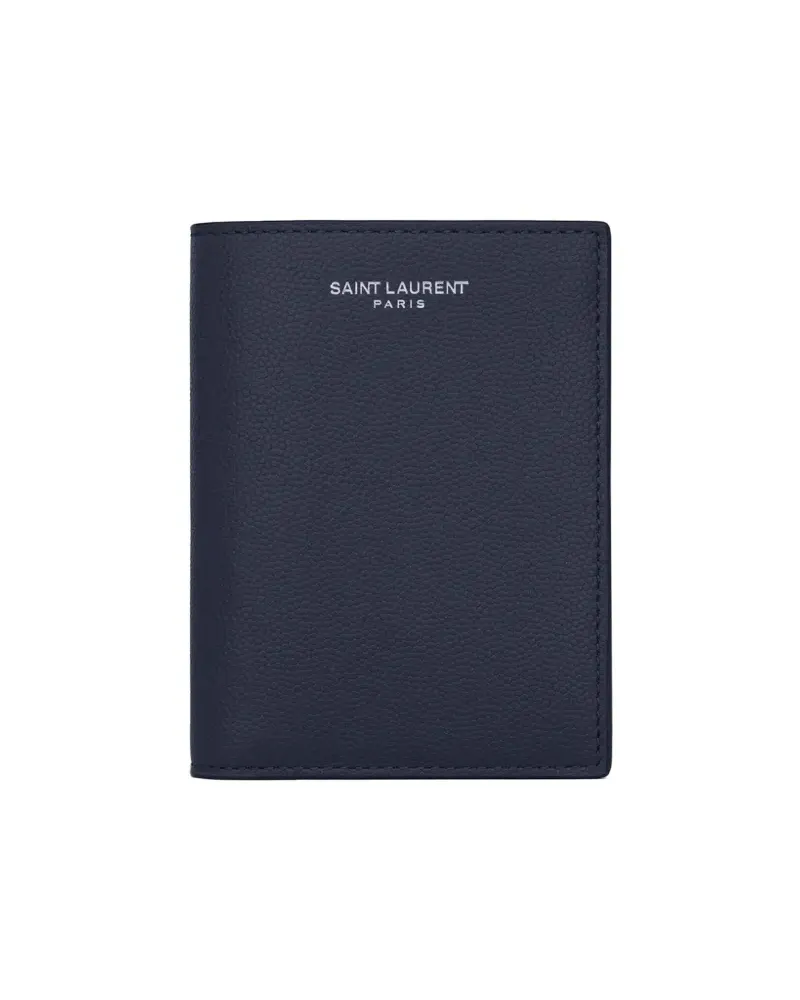Saint Laurent Portemonnaie mit Klappe - Blau Blau