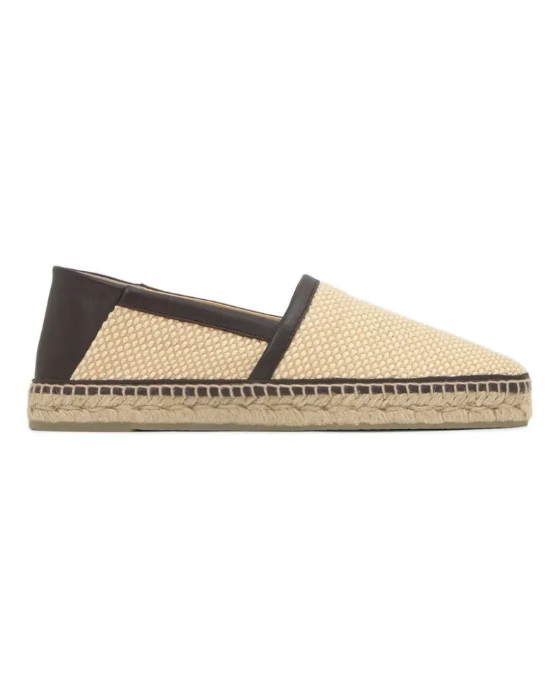 Castañer Nac leather-trim espadrilles - Nude Nude