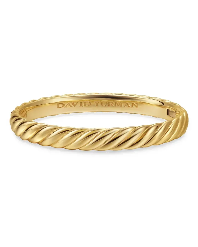David Yurman 18kt Cable Gelbgoldarmband mit Armreif Gold