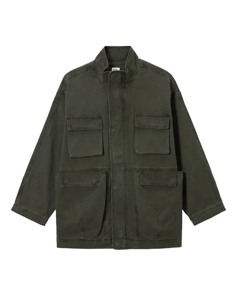 b+ab Jacke im Military-Look - Grün Grün