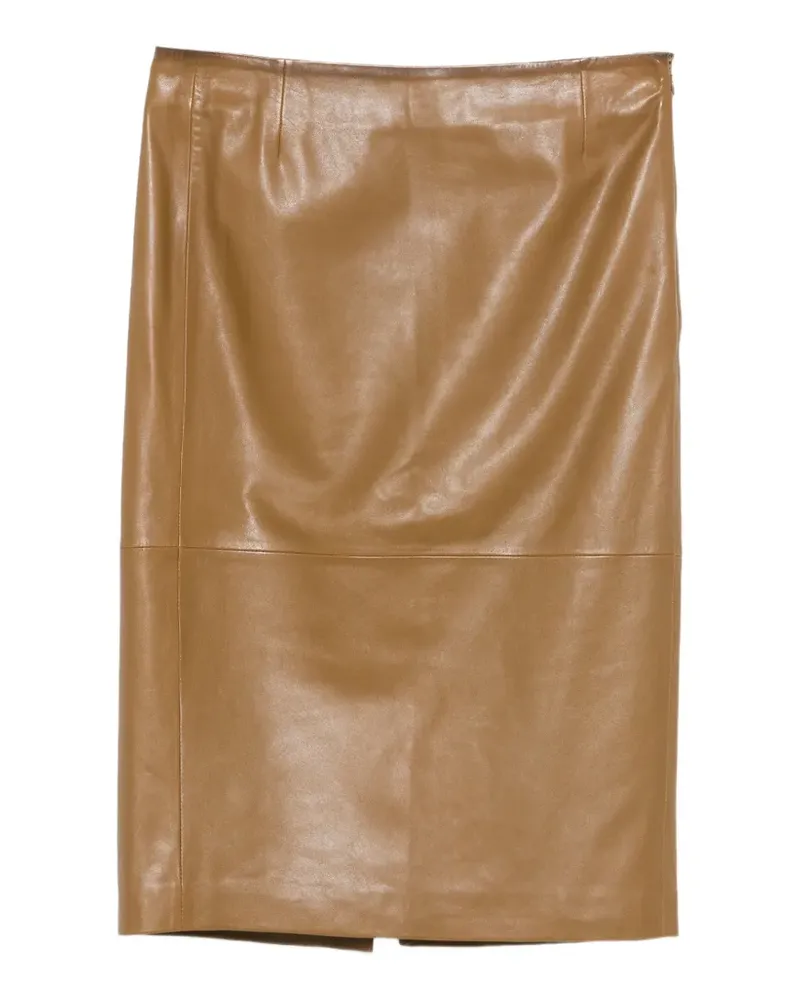 Dorothee Schumacher Sleek Statement leather skirt - Nude Nude