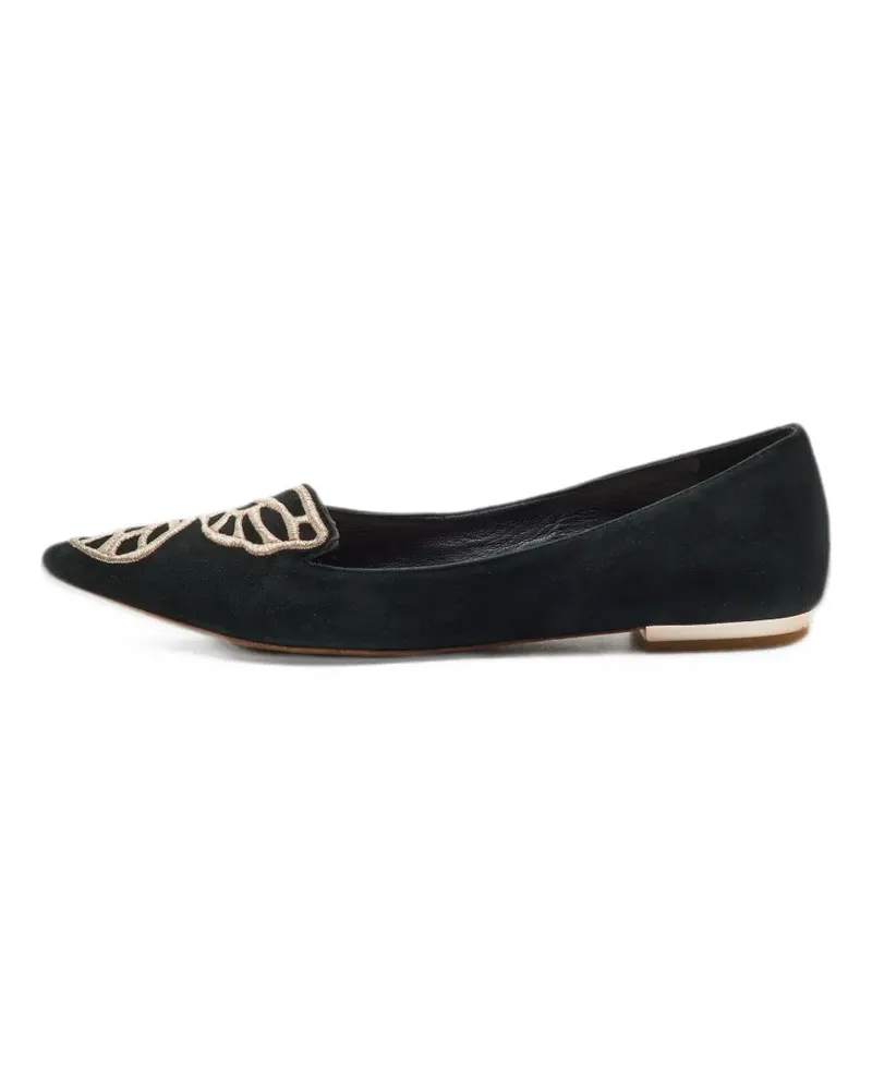 Sophia Webster Bibi Butterfly pointed-toe ballet flats - Schwarz Schwarz