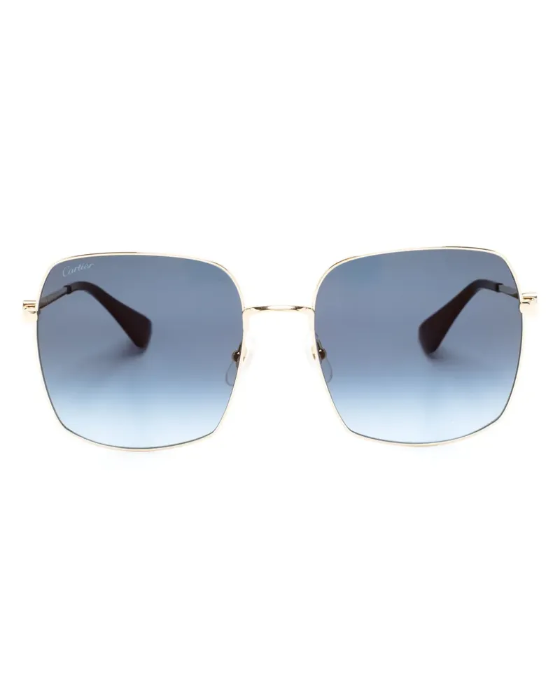 Cartier Oversized-Sonnenbrille mit Farbverlauf - Gold Gold