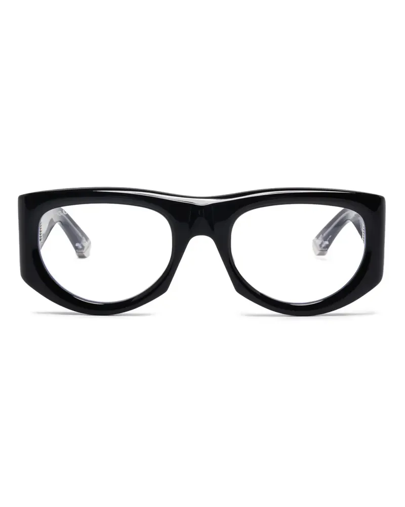 Gucci Brille mit geometrischem Gestell - Schwarz Schwarz