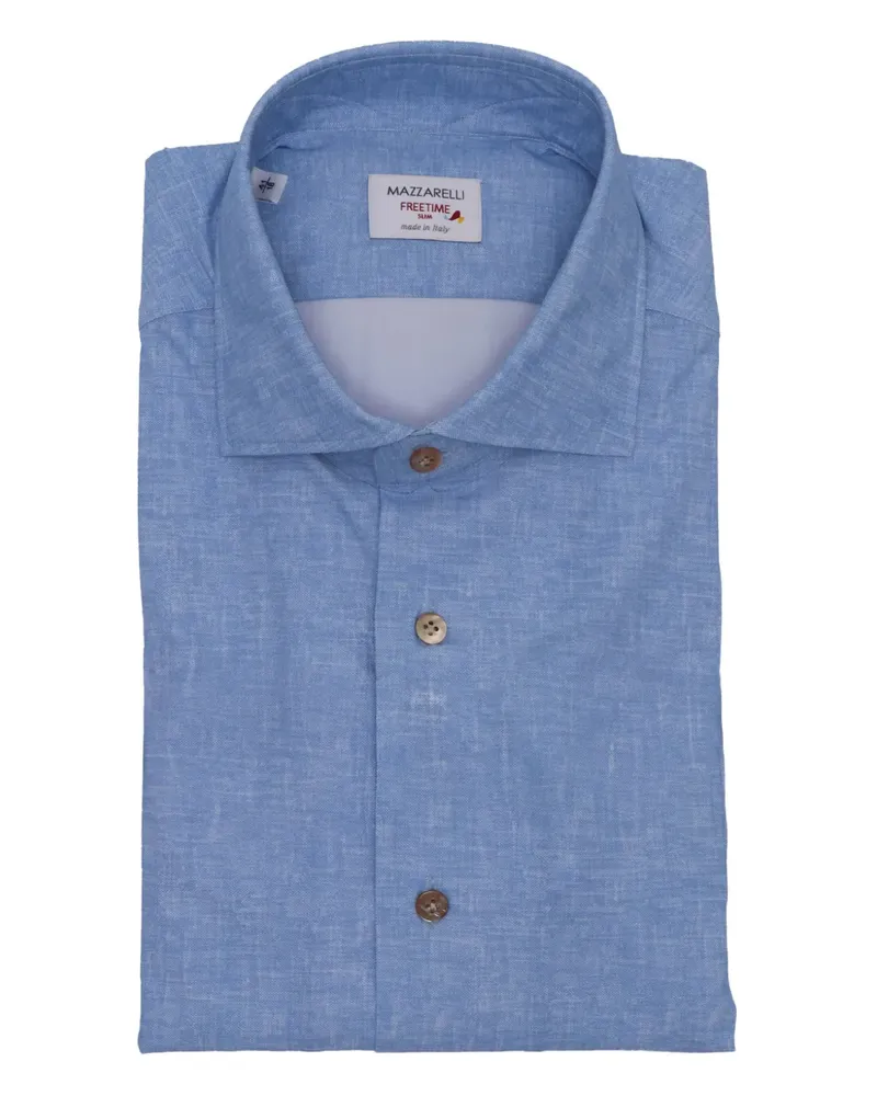 MAZZARELLI Klassisches Hemd - Blau Blau