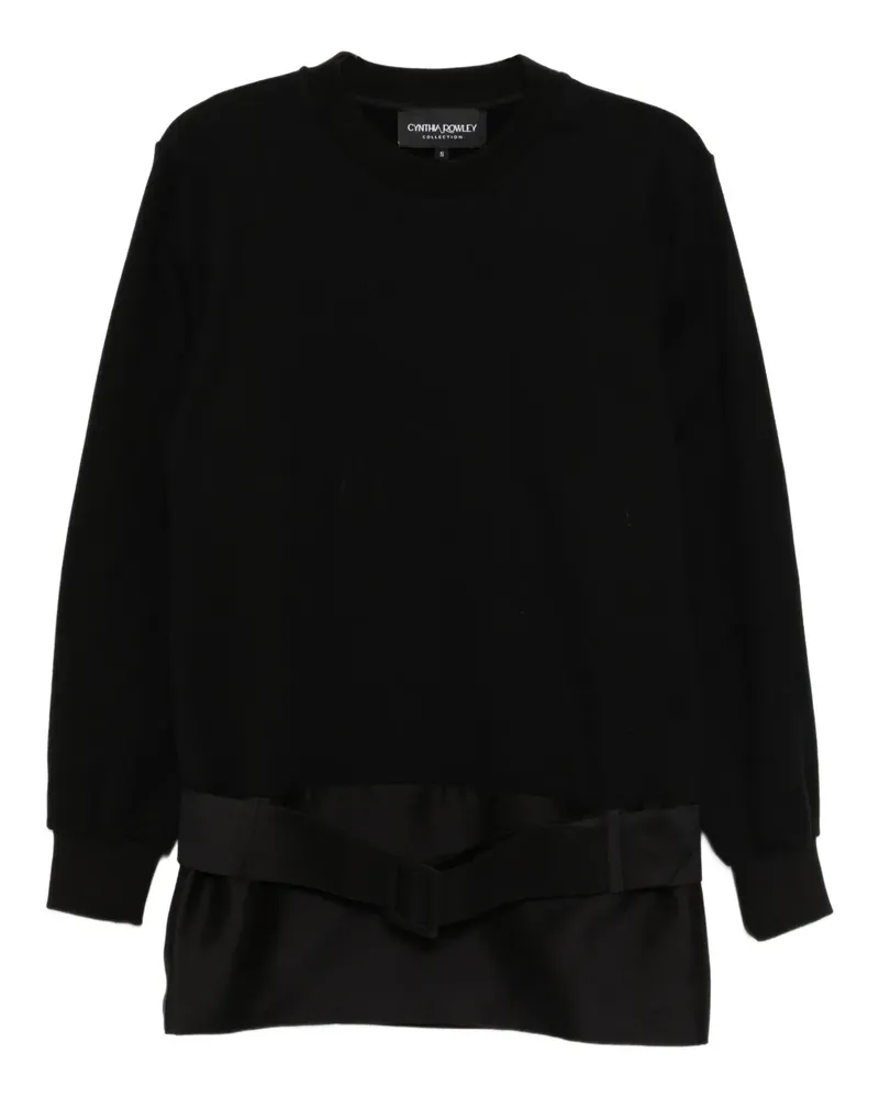 Cynthia Rowley Kleid mit Gürtel - Schwarz Schwarz