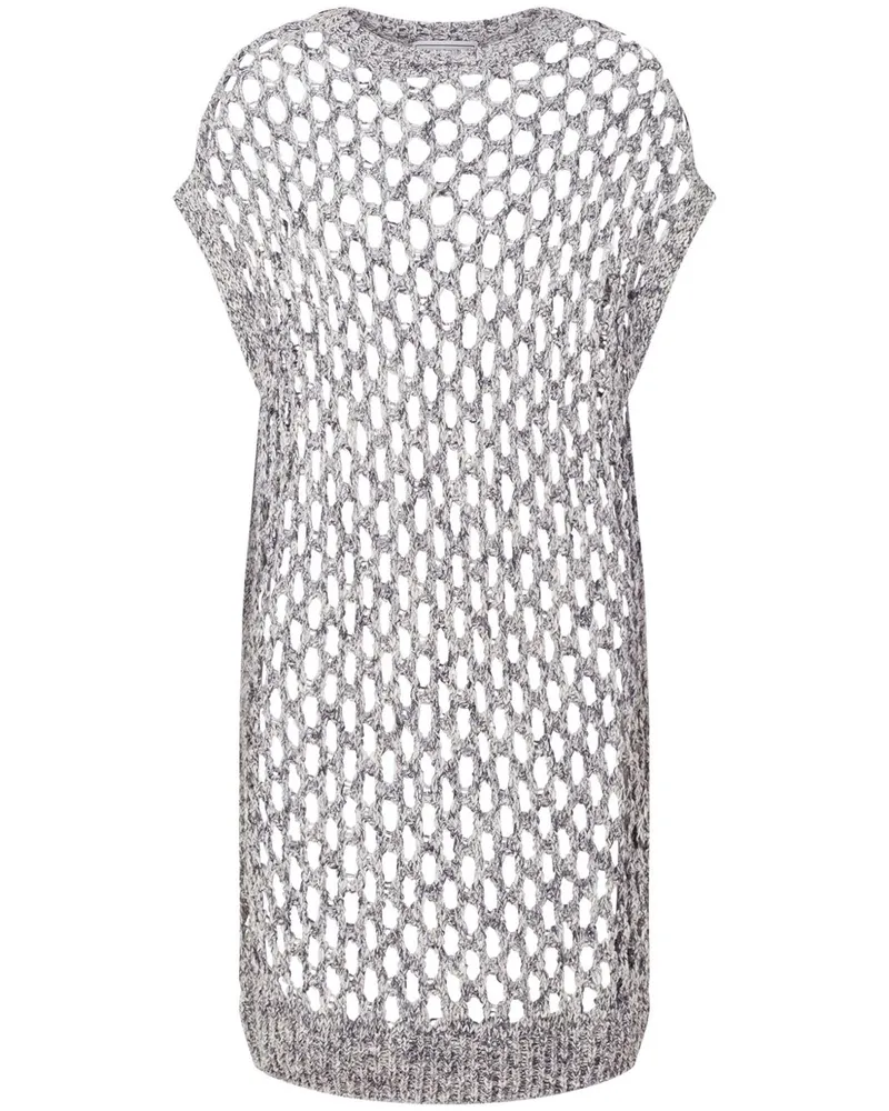 Moschino Minikleid aus Netz - Grau Grau