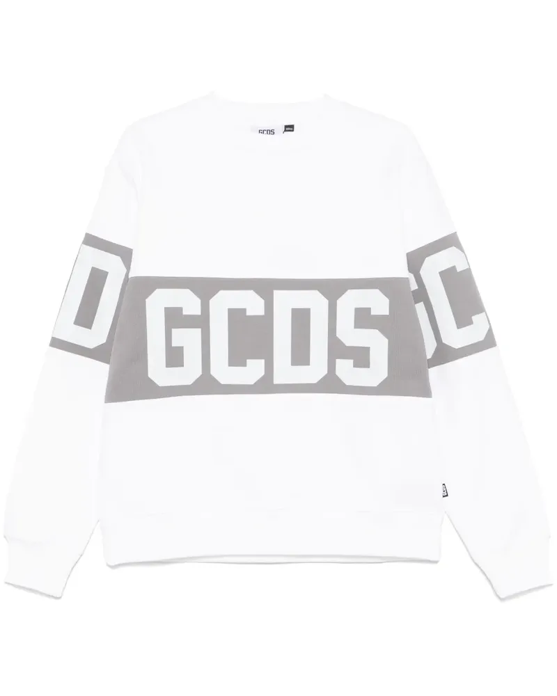 GCDS Sweatshirt mit Logo-Print - Weiß Weiß