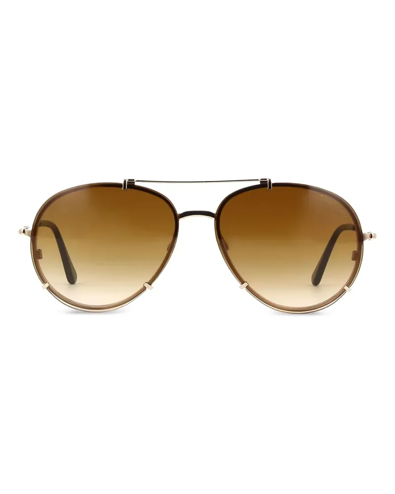 Tom Ford Rahmenlose Sonnenbrille - Gold Gold