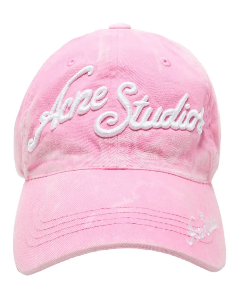 Acne Studios Baseballkappe mit Logo-Stickerei - Rosa Rosa