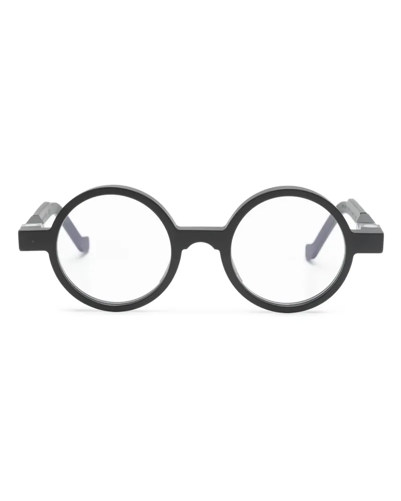 VAVA EYEWEAR Matte Brille mit rundem Gestell - Schwarz Schwarz