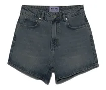 Jeans-Shorts mit Logo-Patch - Blau