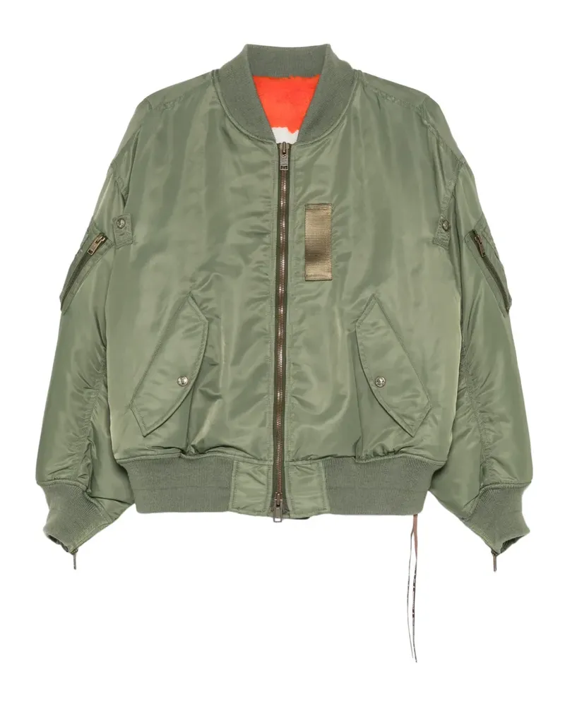 Mastermind Japan Bomberjacke mit Logo-Patch - Grün Grün