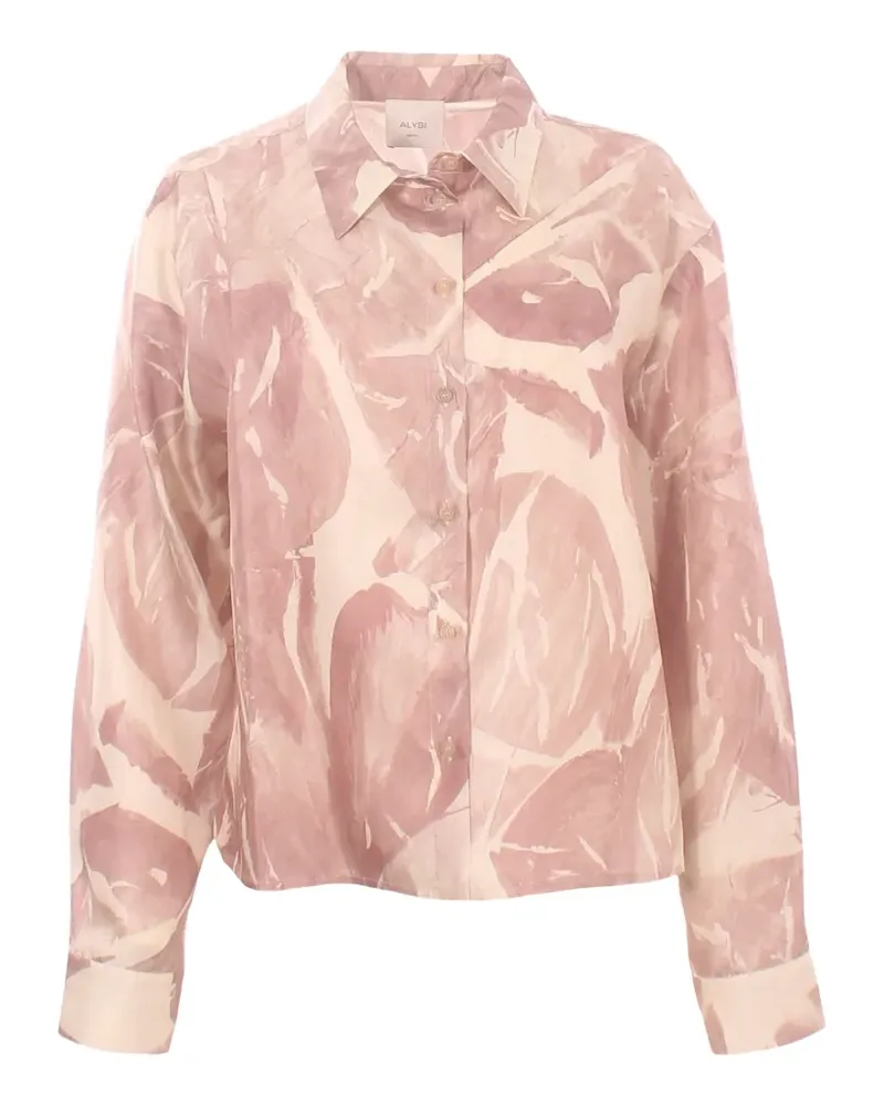 ALYSI brushed-print shirt - Nude Nude