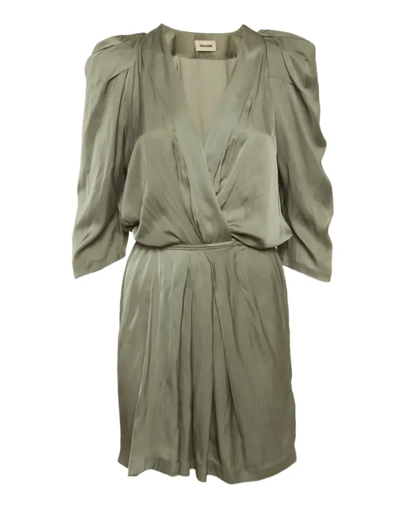 Zadig & Voltaire Ruz V-neck mini dress - Grün Grün