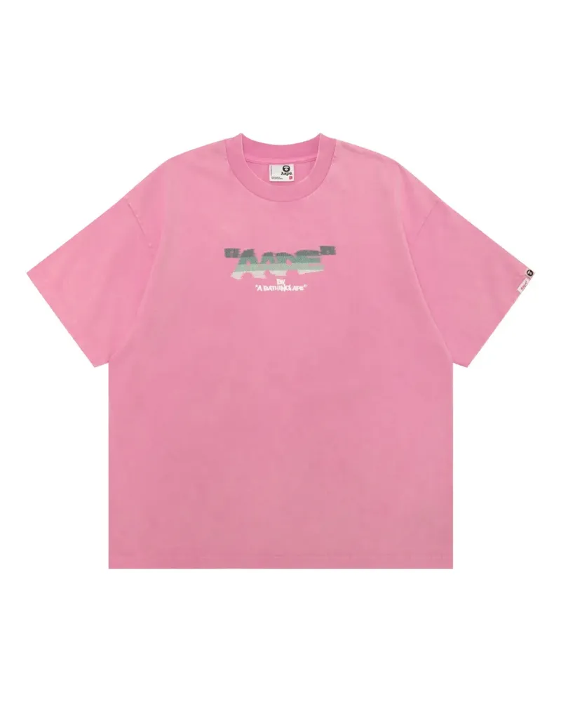 BAPE robot graphic T-shirt - Rosa Rosa