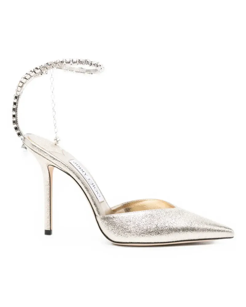 Jimmy Choo Saeda Pumps mit Kristallen - Gold Gold