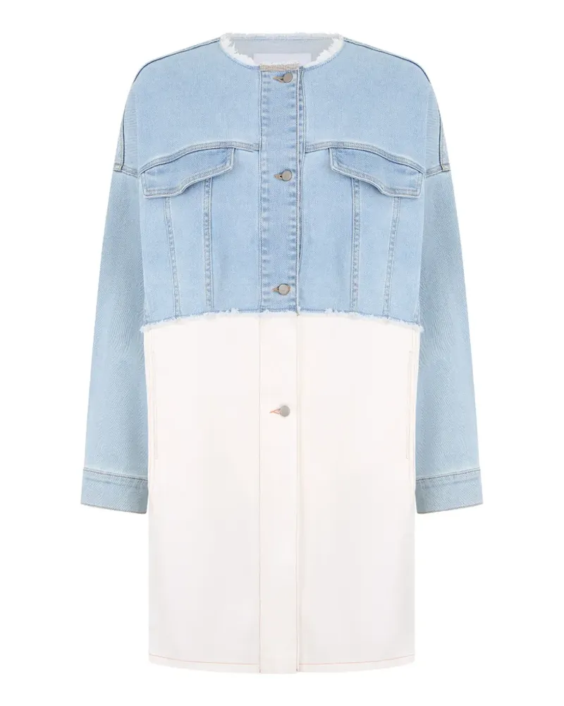 Fabiana Filippi denim two-tone dress - Blau Blau