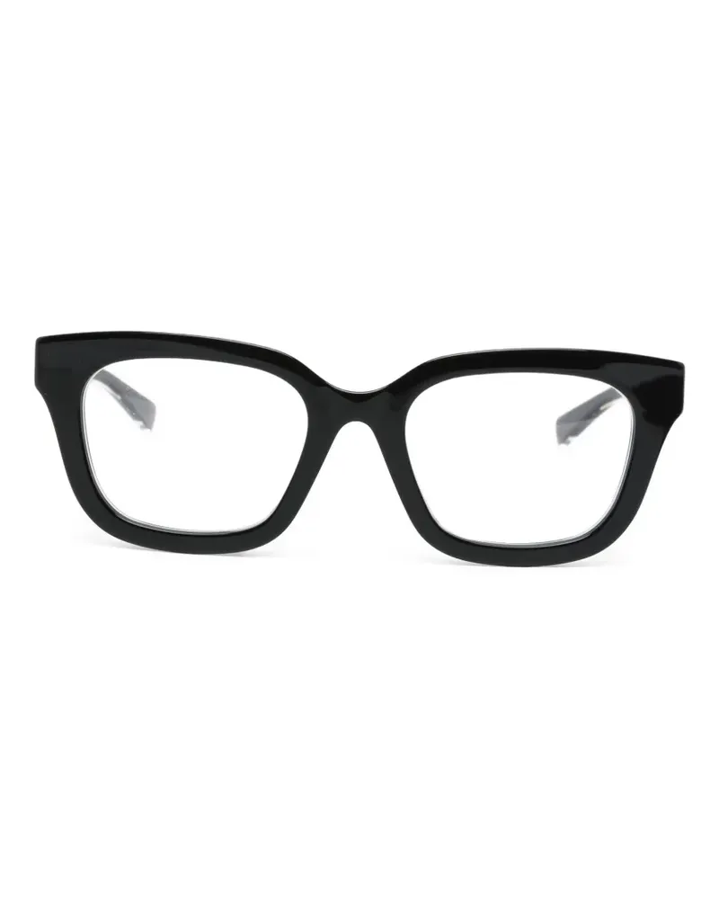 Gucci Brille mit eckigem Gestell - Schwarz Schwarz