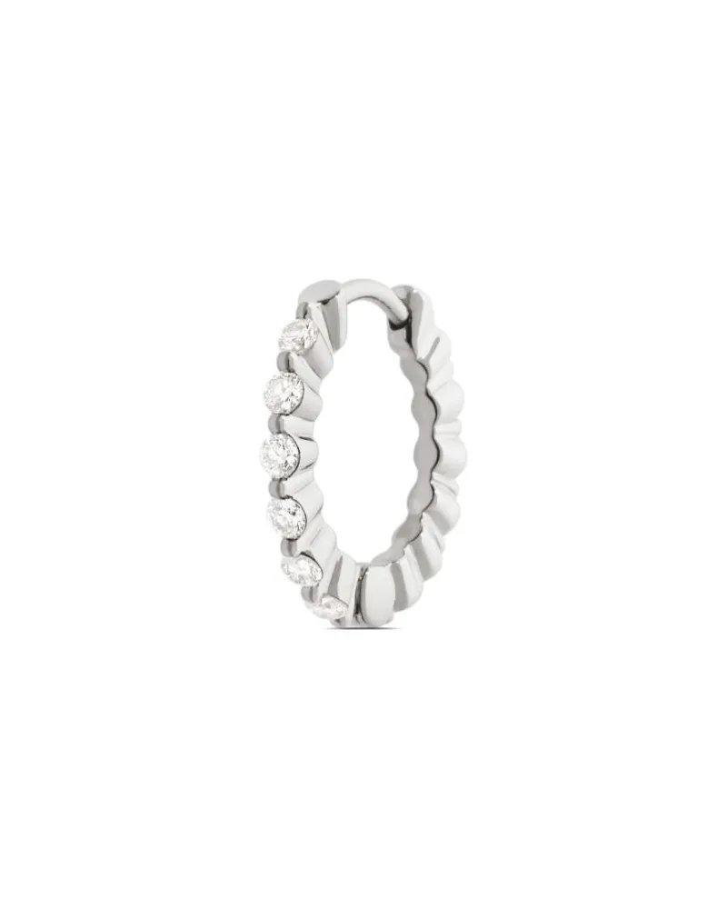 Maria Black 14kt True Romance 10 Weißgoldohrring mit Diamanten - Silber Silber