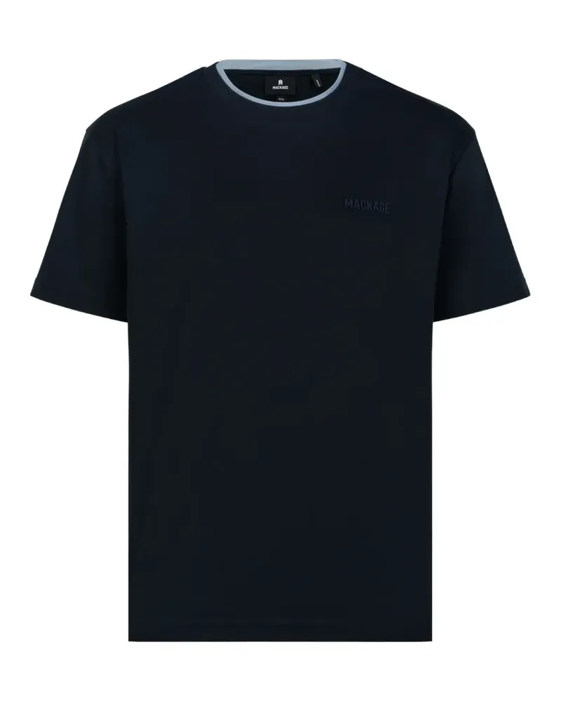 Mackage logo-patch T-shirt - Blau Blau