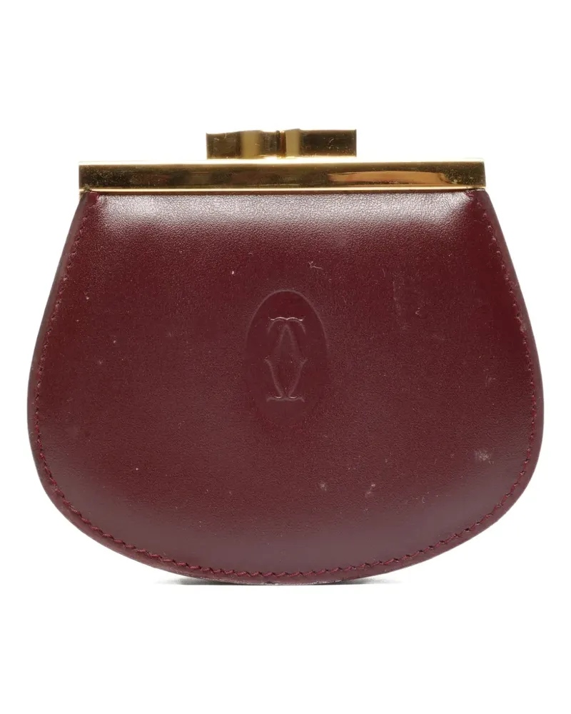 Cartier 1990-2000 Leder-Münztäschchen - Rot Rot