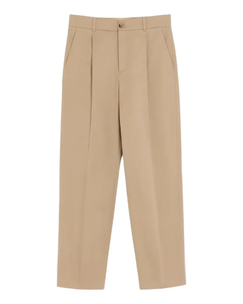 Valentino Garavani cotton pants with VLogo embroidery - Nude Nude