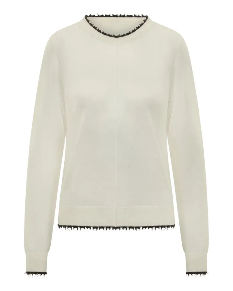 Pinko Pullover mit ausgefransten Kanten - Nude Nude