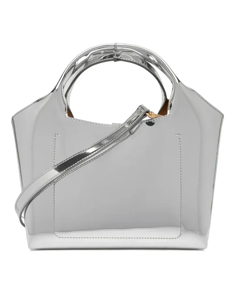 Moschino logo lettering tote bag - Silber Silber