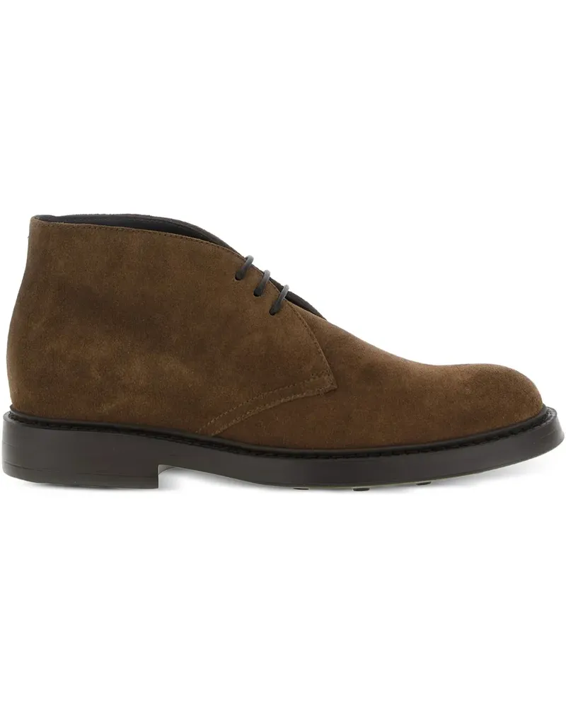 Doucal´s Schnürstiefel aus Wildleder - Braun Braun