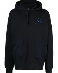 Paul Smith Hoodie mit PS Happy-Stickerei Schwarz