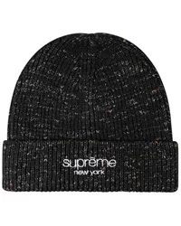 Supreme Being Melierte Beanie Schwarz