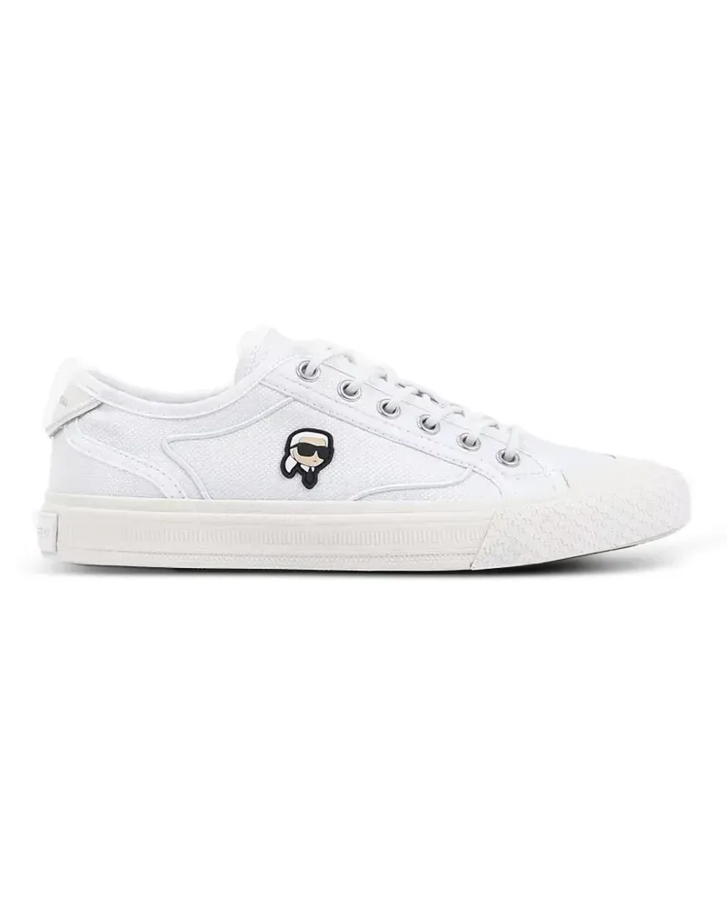 Karl Lagerfeld Rae Sneakers mit Logo-Patch - Weiß Weiß