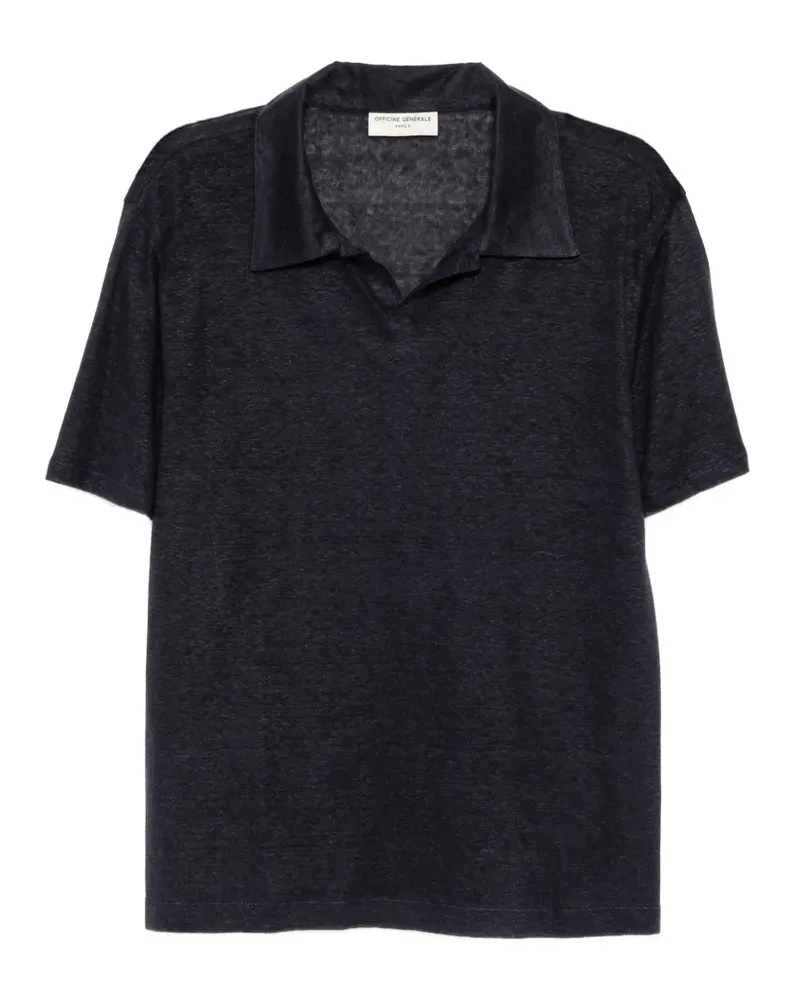 Officine Generale Simon Poloshirt - Blau Blau