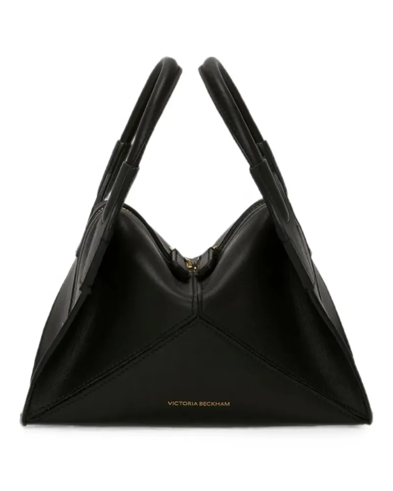 Victoria Beckham mini Plié leather tote bag - Schwarz Schwarz