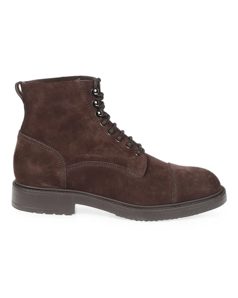 Doucal´s Janus lace-up suede boots - Braun Braun