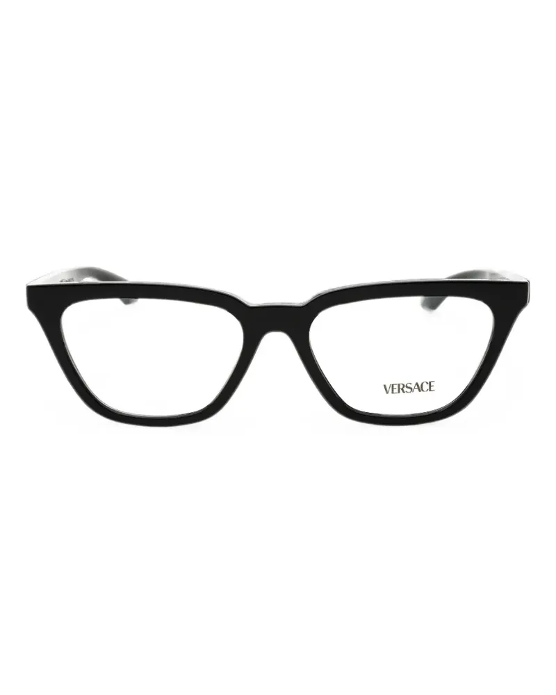Versace Greca-detail cat-eye glasses - Schwarz Schwarz