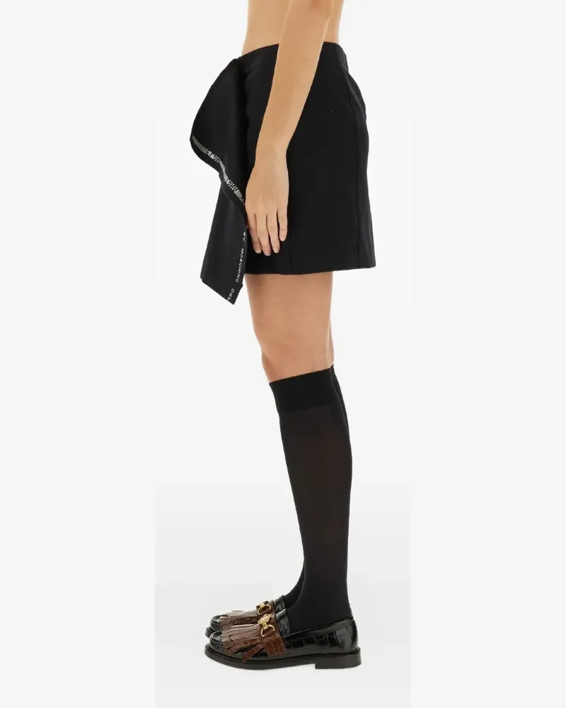 Moschino draped-detail mini skirt - Schwarz Schwarz