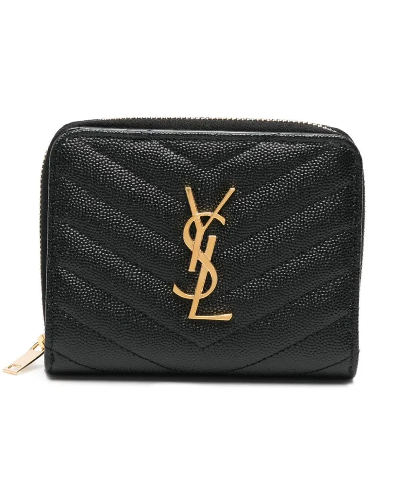 Saint Laurent Cassandre Matelassé-Portemonnaie - Schwarz Schwarz