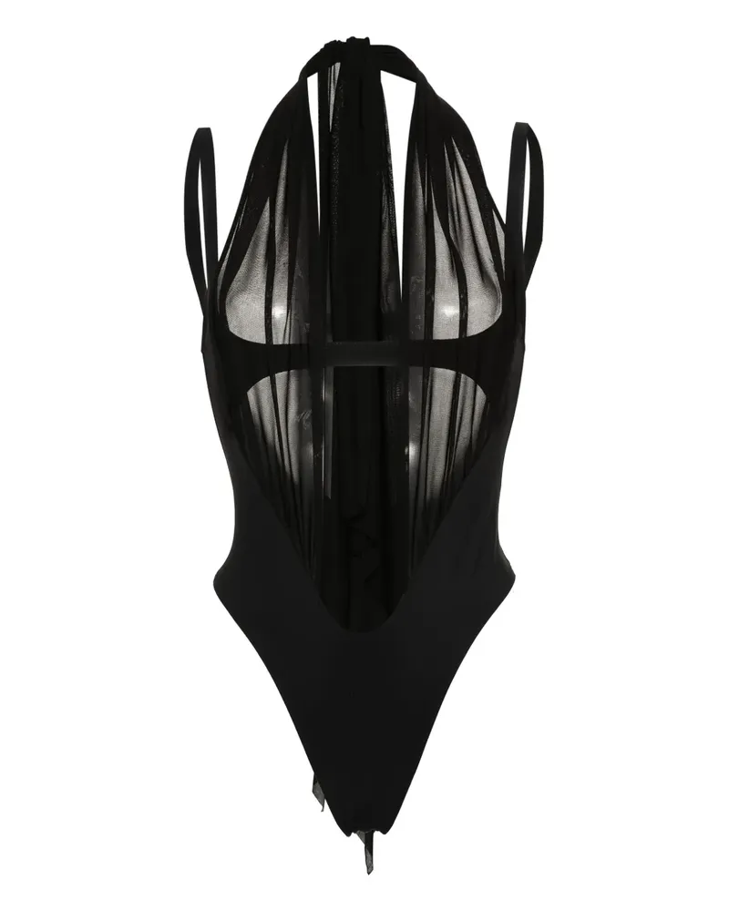 Thierry Mugler Badeanzug mit Cut-Out - Schwarz Schwarz
