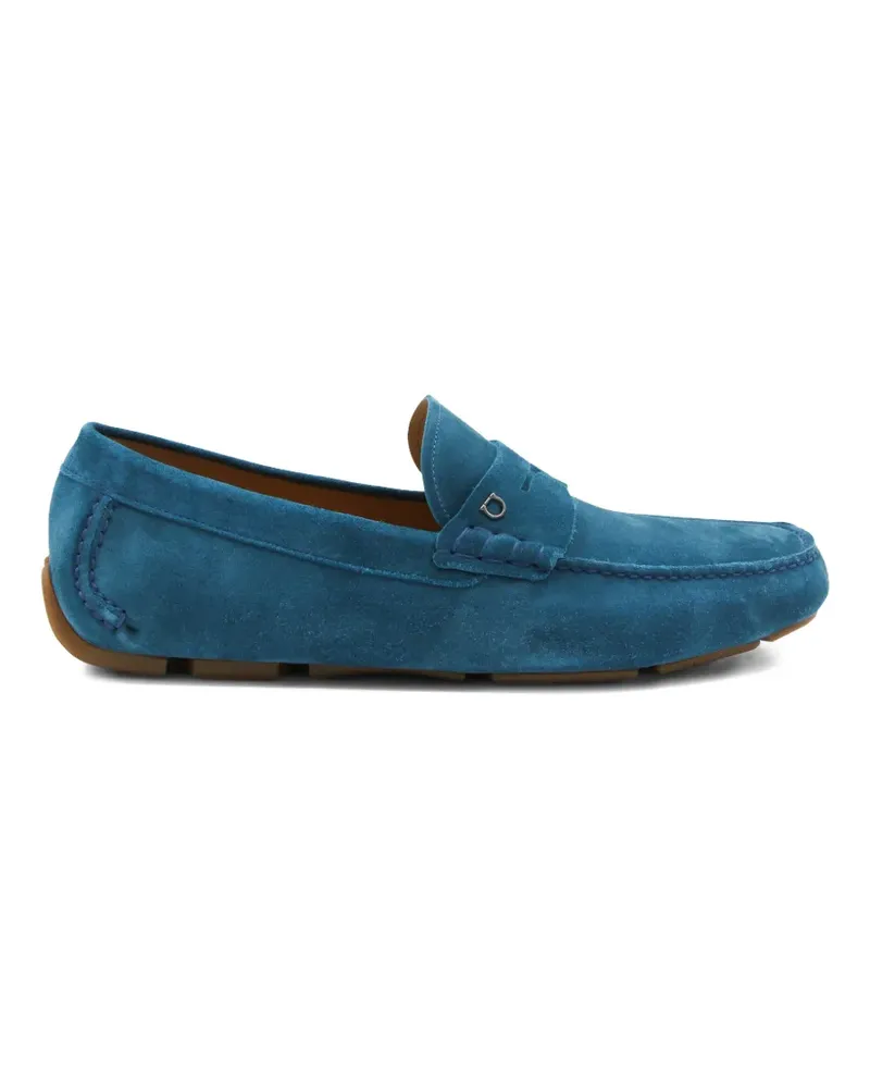 Ferragamo Ballerinas mit Metallbesatz - Blau Blau