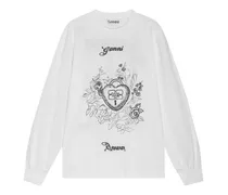 Sweatshirt mit grafischem Print - Weiß