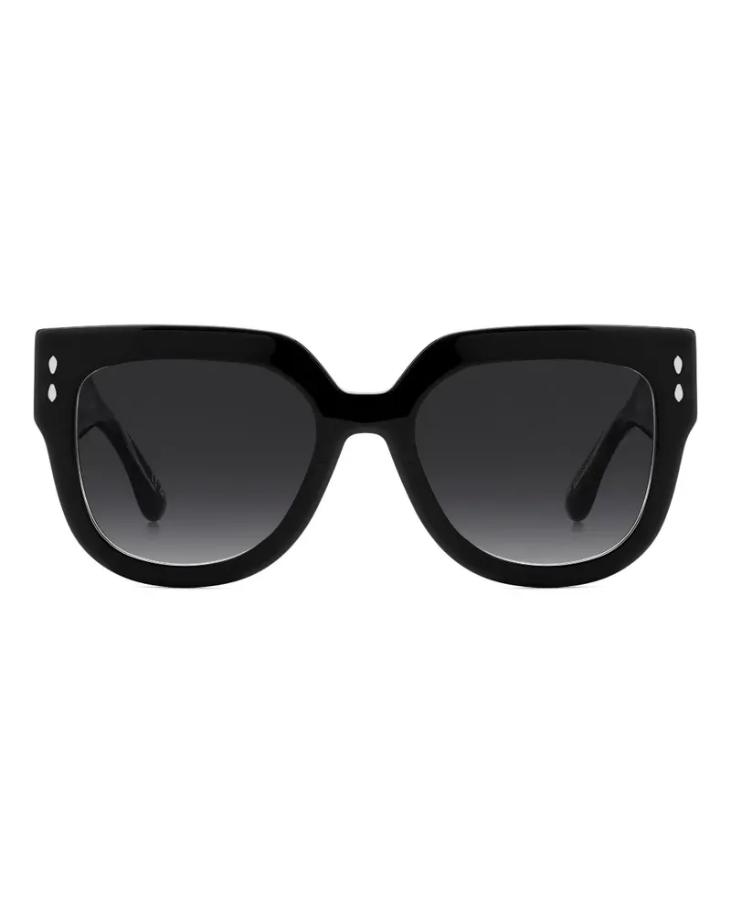 Isabel Marant Sonnenbrille mit eckigem Gestell - Schwarz Schwarz