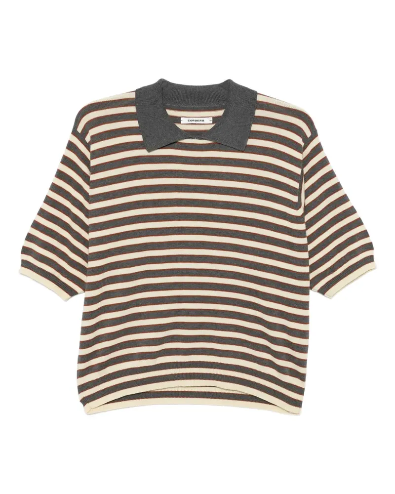 CORDERA striped T-shirt - Grau Grau