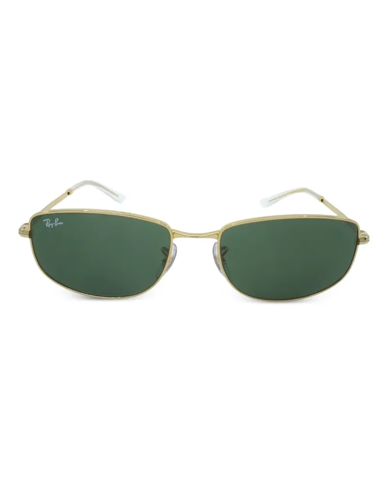 Ray Ban Sonnenbrille mit ovalem Gestell - Gold Gold