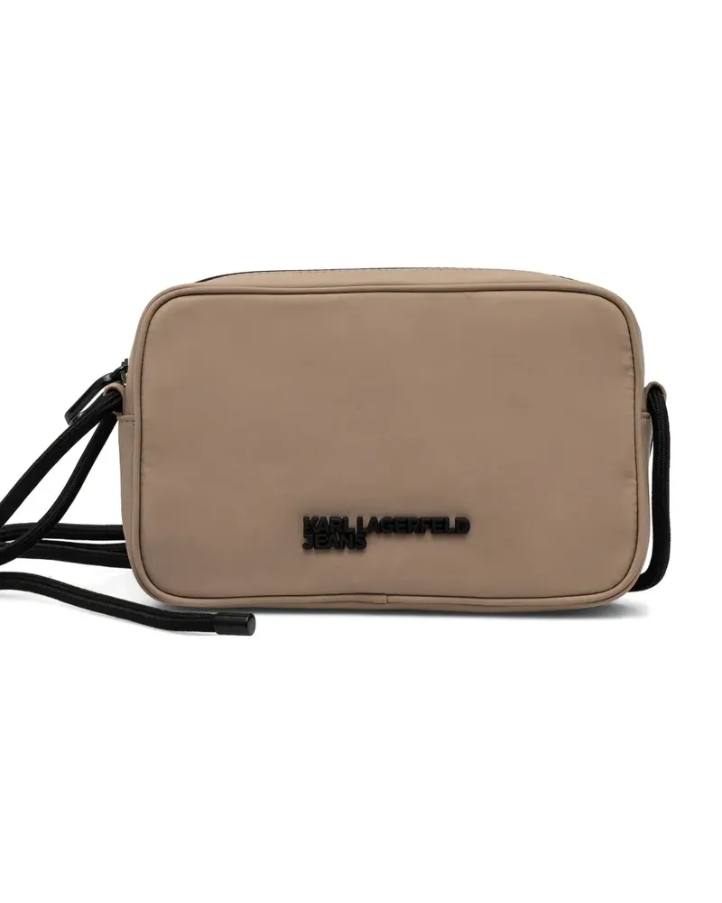 Karl Lagerfeld Gürteltasche mit Logo-Schild - Nude Nude