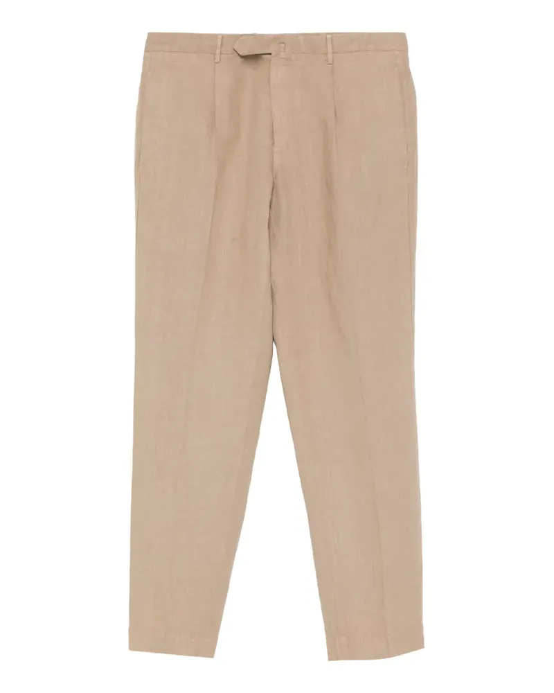 Dell'oglio Plissierte Hose - Braun Braun