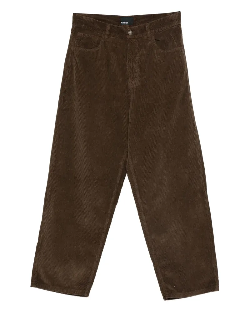 PACCBET RASSVET corduroy trousers - Braun Braun