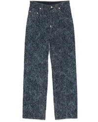 Stella McCartney Bouclé-Jeans Blau