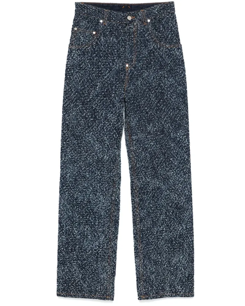 Stella McCartney Bouclé-Jeans - Blau Blau